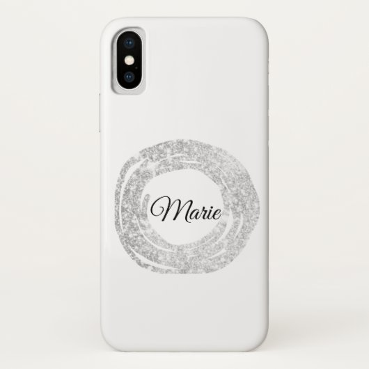 jouw naam glitter-kleurrijk toevoegen uw C Case-Mate iPhone Case (Achterkant)