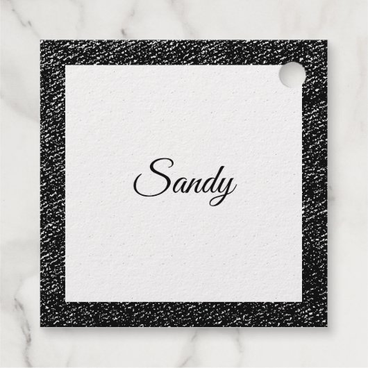 Jouw naam Gold Glitter Lijst Afbeelding personalis Bedankjes Labels (Achterkant)