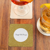 Jouw naam Gold Glitter Lijst Afbeelding personalis Kartonnen Onderzetters