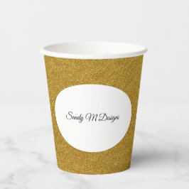 Jouw naam Gold Glitter Lijst Afbeelding personalis Papieren Bekers