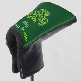 JOUW NAAM Golf Hoesje Lucky PUTTER Personaliseren Golfheadcover