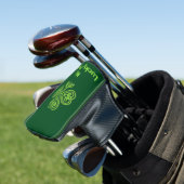 JOUW NAAM Golf Hoesje Lucky PUTTER Personaliseren Golfheadcover (Insitu)