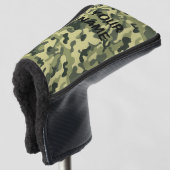JOUW NAAM Golfhoofd Hoesje Camo Personaliseren Golfheadcover (3/4 voorkant)