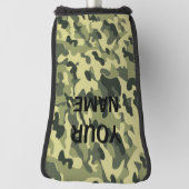 JOUW NAAM Golfhoofd Hoesje Camo Personaliseren Golfheadcover (Draai 90)