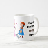 Jouw naam Good Witch of Bad Witch? Koffievrij Koffiemok (Voorkant rechts)