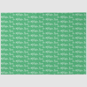 Jouw naam Green Tissuepapier