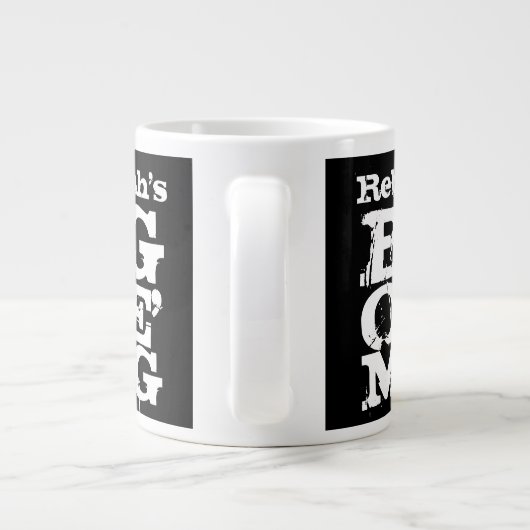 JOUW NAAM Grote Ole 'Mok, Reuzenjumbo Koffie Mok (Achterkant)