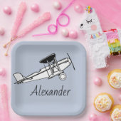 Jouw naam here Boy  Bord (Feest)