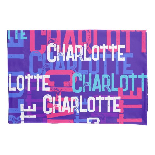 JOUW NAAM Herhalend aangepast teken Kussensloop (Voorkant)