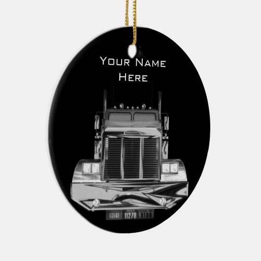 JOUW NAAM HIER - Aangepast spiegel achter Uitzicht Keramisch Ornament (Rechts)