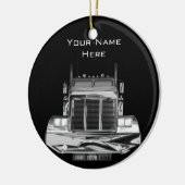 JOUW NAAM HIER - Aangepast spiegel achter Uitzicht Keramisch Ornament (Links)
