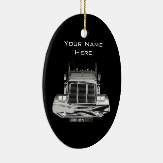 JOUW NAAM HIER - Aangepast spiegel achter Uitzicht Keramisch Ornament (Rechts)