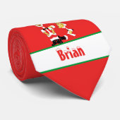 jouw naam hier! Aangepaste letter B Teddy Bear San Stropdas (Opgerold)