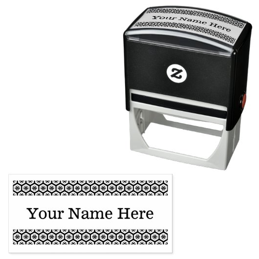 Jouw naam hier | Eigen ontwerp | Tekst Zelfinktende Stempel (In situ)