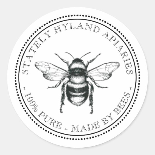 Jouw naam hier  etiket van honingkarper 2 (Voorkant)