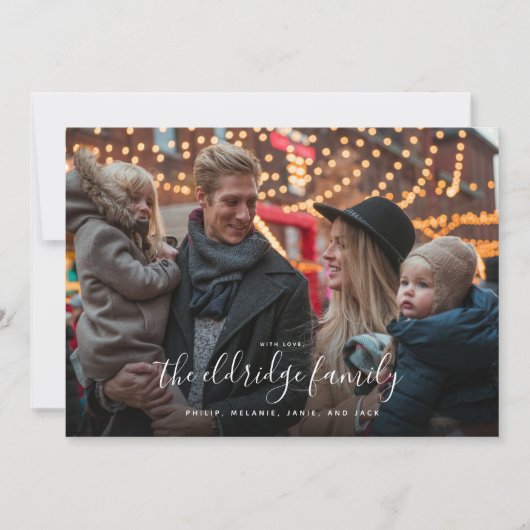 Jouw naam Hier Fotoziekteverzekeringskaart Feestdagenkaart (Voorkant)