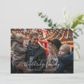 Jouw naam Hier Fotoziekteverzekeringskaart Feestdagenkaart (Staand voorkant)