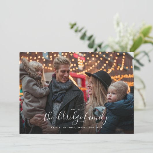 Jouw naam Hier Fotoziekteverzekeringskaart Feestdagenkaart