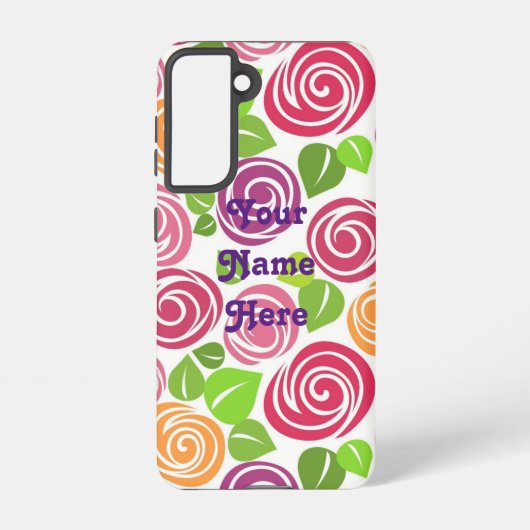 Jouw naam hier - gepersonaliseerd ontwerp samsung galaxy hoesje (Achterkant)