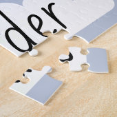 jouw naam Hier het vliegtuig Clouds Puzzle Legpuzzel (Zijkant)