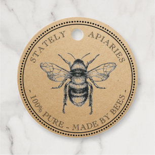 Jouw naam Hier Kraft  Honey Jar Label