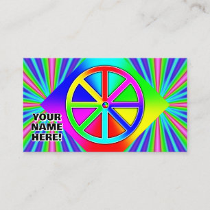 JOUW NAAM HIER! Regenboogwiel (je kunt woorden toe Visitekaartje