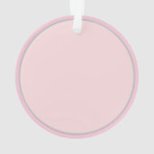 Jouw naam Hier Roze Ballerina Kerst Ornament (achterkant)