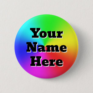 Jouw naam Hier ( u kunt de woorden wijzigen ) Ronde Button 5,7 Cm