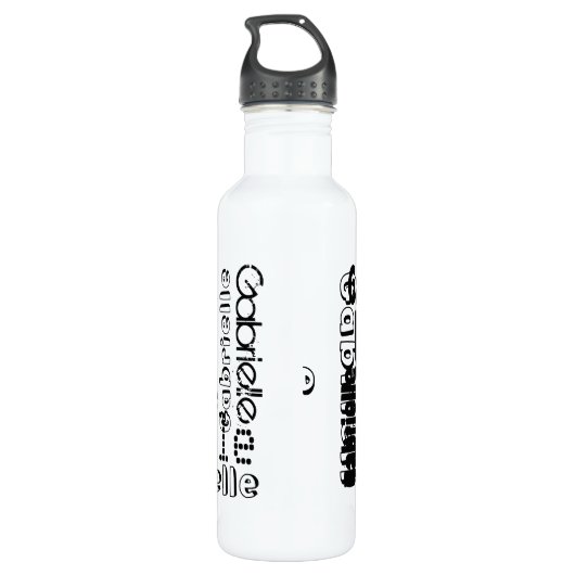 Jouw naam hier waterfles  (Achterkant)