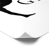 "JOUW NAAM" houdt van gymnastiek Poster (Hoek)