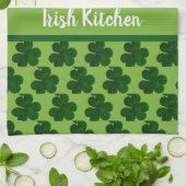 Jouw Naam Ierse Keuken St. Patrick's Dag Theedoek (Gevouwen)