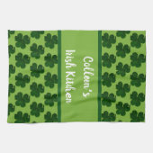 Jouw Naam Ierse Keuken St. Patrick's Dag Theedoek (Horizontaal)