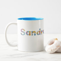 Jouw naam in artsy florale letters / Sandra