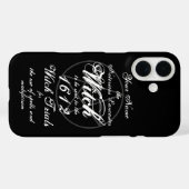 Jouw naam in beruchte heksenprocessen zwart Case-Mate iPhone case (Achterkant (horizontaal))