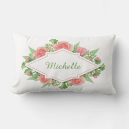 Jouw naam in een Flower Lijst gooi kussens