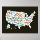 jouw naam in heel Amerika Poster (Voorkant)