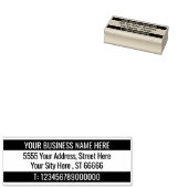 Jouw naam Info Adres Kleur Rubber Stamp Sjabloon Rubberstempel (Gestempeld)