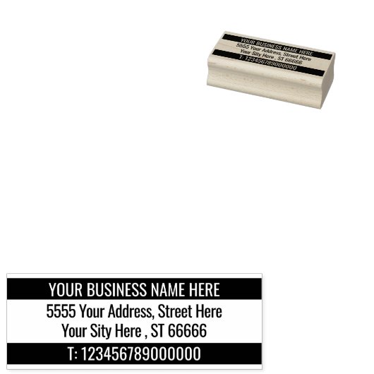 Jouw naam Info Adres Kleur Rubber Stamp Sjabloon Rubberstempel (Gestempeld)