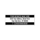 Jouw naam Info Adres Kleur Rubber Stamp Sjabloon Rubberstempel (Afrduk)