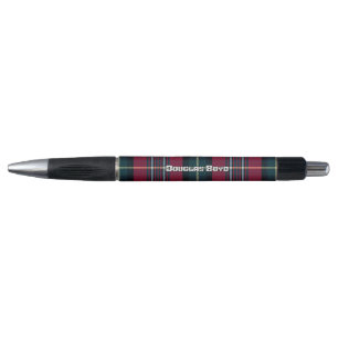 Jouw naam, Initialen of andere tekst met tartan of Pen