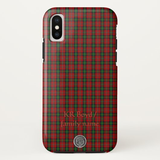 Jouw naam / initialen over de Boyd Clan familie Ta Case-Mate iPhone Case (Achterkant)