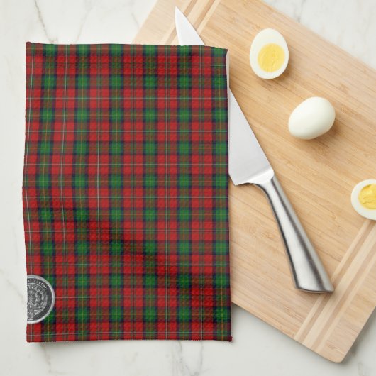 Jouw naam / initialen over de Boyd Clan familie Ta Theedoek (Quarter Fold)