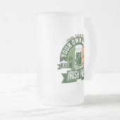 Jouw naam Irish Pub | Aangepaste St. Patty Dag Matglas Bierpul (Voorkant rechts)