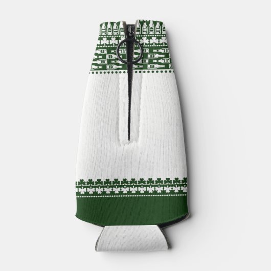 Jouw naam Irish Pub | Gepersonaliseerde Ierse bier Flesjeskoeler (Achterkant)