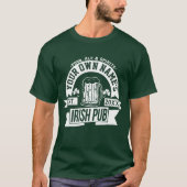 Jouw naam Irish Pub | Gepersonaliseerde St. Pat-da T-shirt (Voorkant)