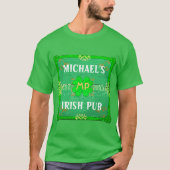 Jouw naam Irish Pub Green T-shirt (Voorkant)