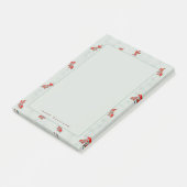 jouw naam Japans Woodblock Goldfish Koi Post-it® Notes (Schuin)