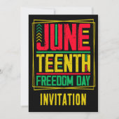 Jouw naam Junetetiende Vrijheidfeest Kaart (Voorkant)