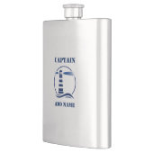 Jouw naam Kapitein Flask Custom Vuurtoren Marine Flacon (Links)