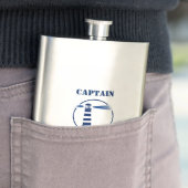 Jouw naam Kapitein Flask Custom Vuurtoren Marine Flacon (Voorbeeld)